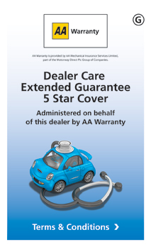Dealer Care Extended Guarantee 5 Star Cover