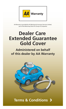 Dealer Care Extended Guarantee Gold Cover